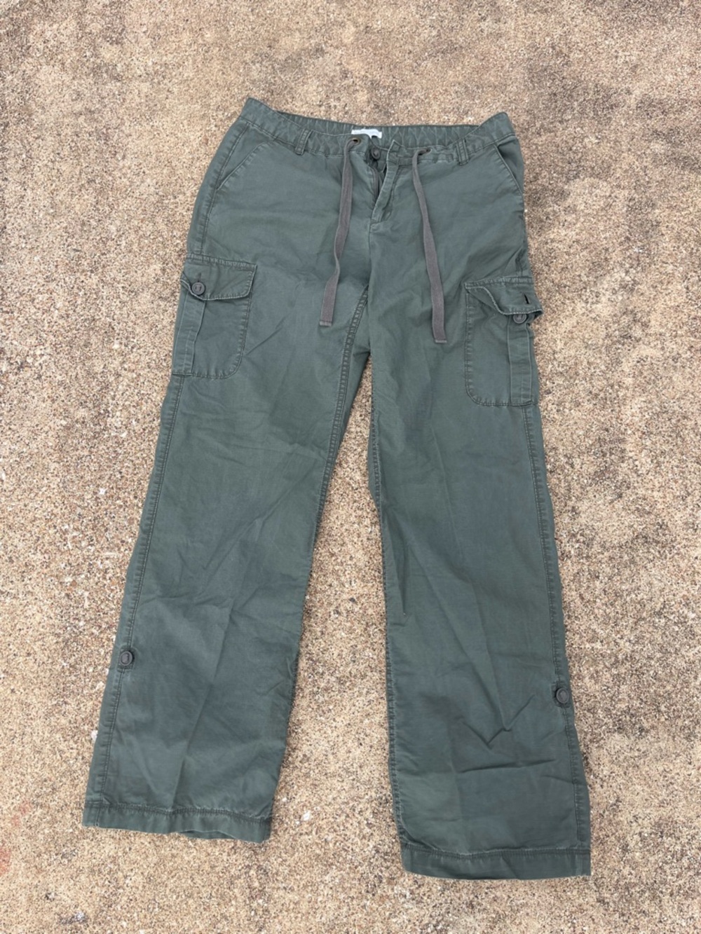 Gap Women’s Olive Green Cargo Drawstring Pants